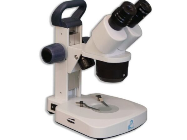 Meiji Techno EM-22 LED Binocular Entry-Level 1X, 2X, 3X Incident and Transmitted Turret Stereo Rechargeable Microscope