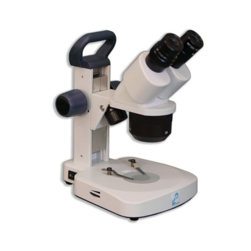 Meiji Techno EM-22 LED Binocular Entry-Level 1X, 2X, 3X Incident and Transmitted Turret Stereo Rechargeable Microscope