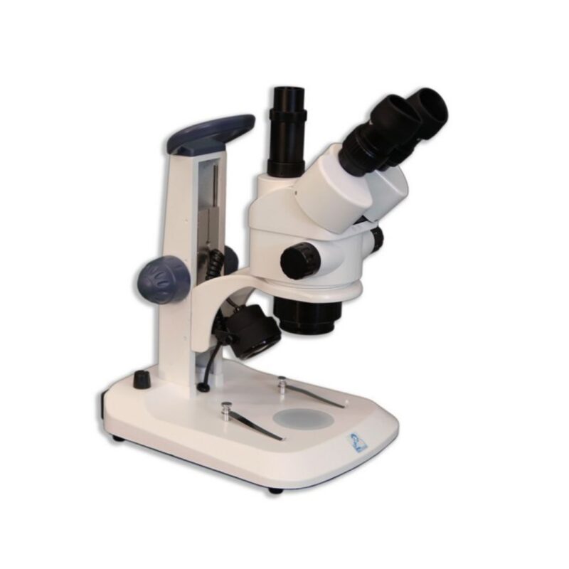 Meiji Techno EM-33 LED Trinocular Entry-Level 0.7X-4.5X Incident and Transmitted Zoom Stereo Microscope