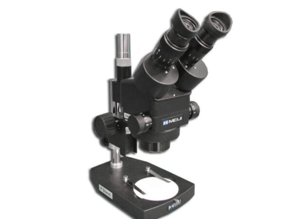 Meiji Techno EMZ-8TR/BLACK + MA502 + PK/BLACK (7X – 45X) Stand Configuration System, Working Distance: 104mm (4.09″)