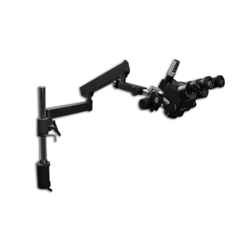 Meiji Techno EMZ-8TRH/BLACK + MA522 + FS/BLACK + FA-3 (7X – 45X) Stand Configuration System, Working Distance: 104mm (4.09″)