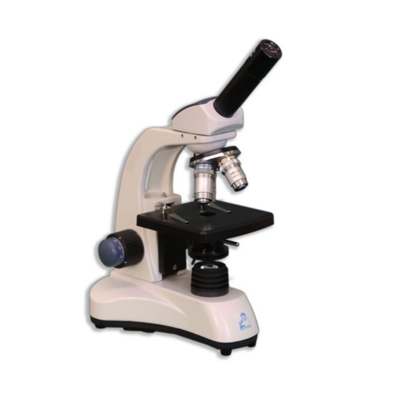 Meiji Techno MT-11 LED Monocular Entry-Level Achromat 4X, 10X, 40X, 100X Compound Microscope