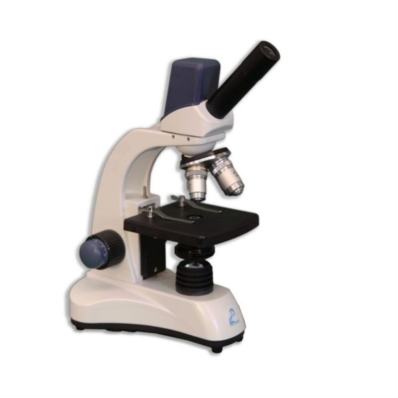 Meiji Techno MT-16 LED Monocular Entry-Level Achromat 4X, 10X, 40X, 100X Built-in 1.3 MP USB 2.0 Digital Camera Compound Microscope